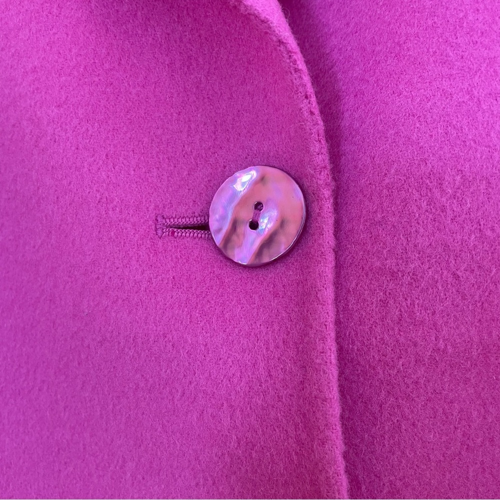 Dana Bachman Fuchsia Wool Jacket Sz-6 - Picture 4 of 8